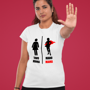 Moteriški marškinėliai "Mano mama HERO"