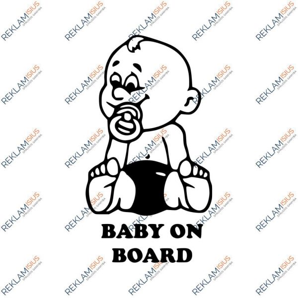 Automobilio lipdukas “Baby on board”