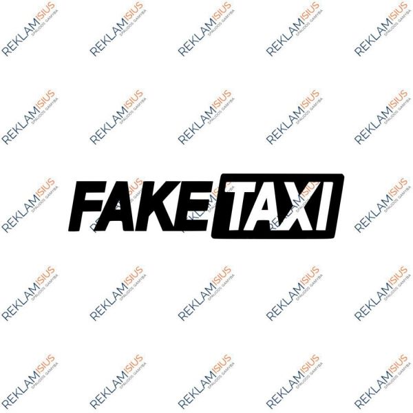 Automobilio lipdukas “Fake TAXI”
