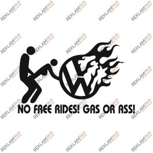 Automobilio lipdukas “Gas or Ass”