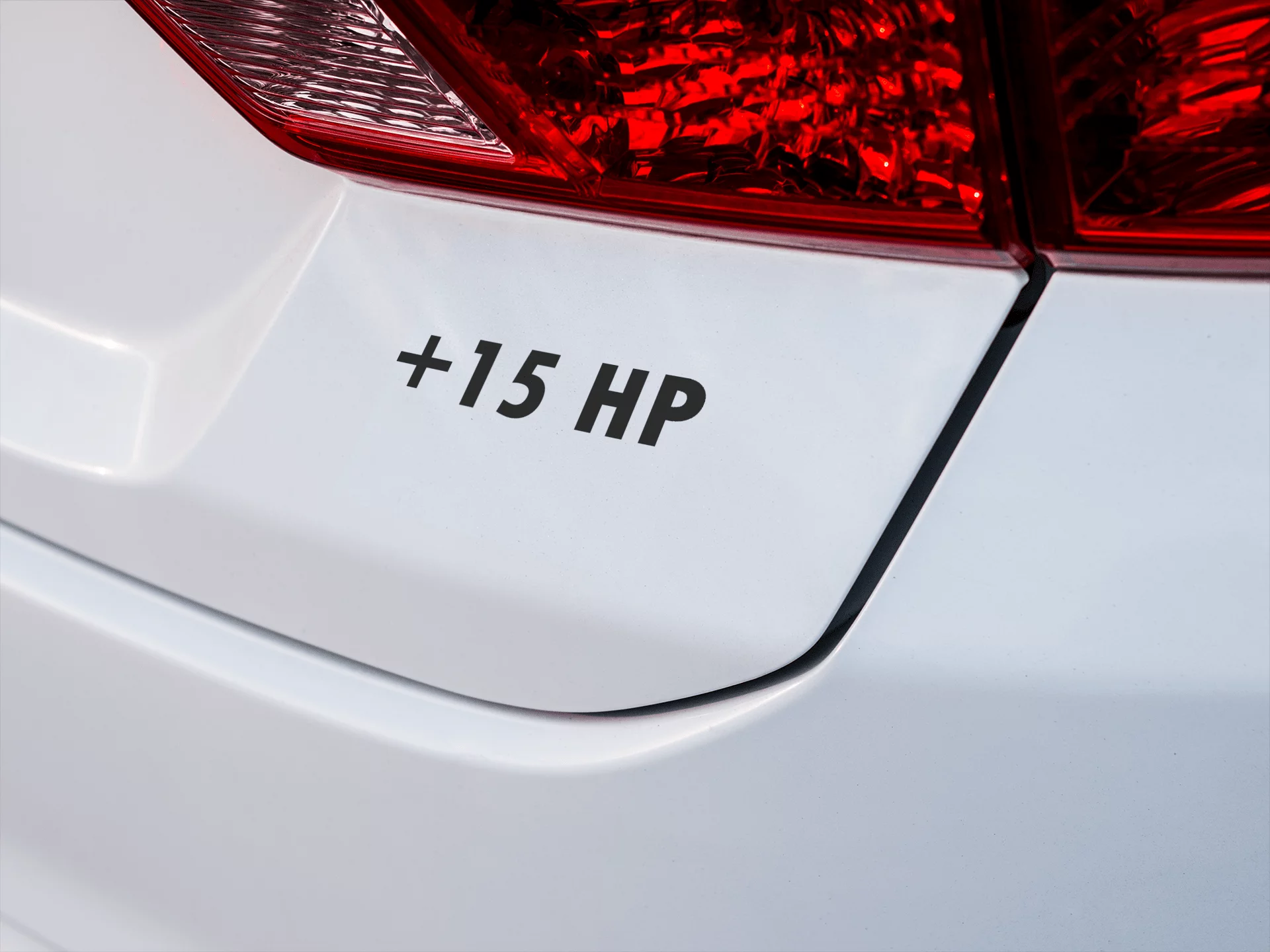 Automobilio lipdukas “+15 HP”