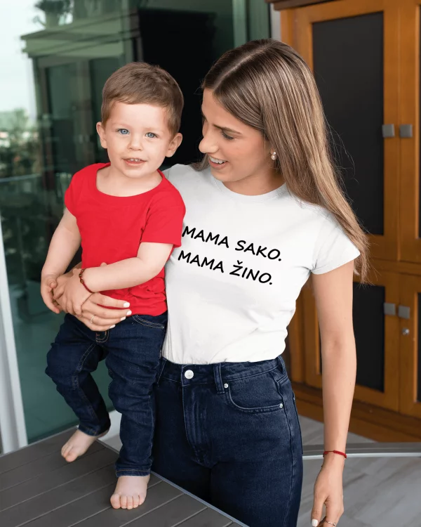 Moteriški marškinėliai "Mama sako. Mama žino."