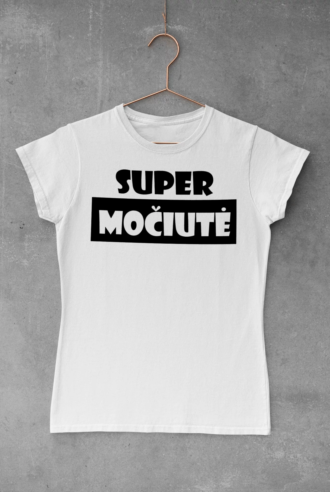 Moteriški marškinėliai "SUPER MOČIUTĖ"