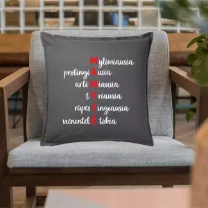 Pagalvė su užrašu "MAMYTĖ"