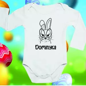 Bodžiukas smėlinukas kūdikiams Velykoms ZUIKĖ
